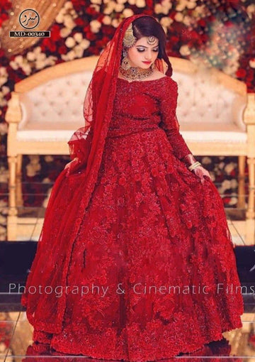 Mariam Maria Heavy Embroidered Net Wedding Gown