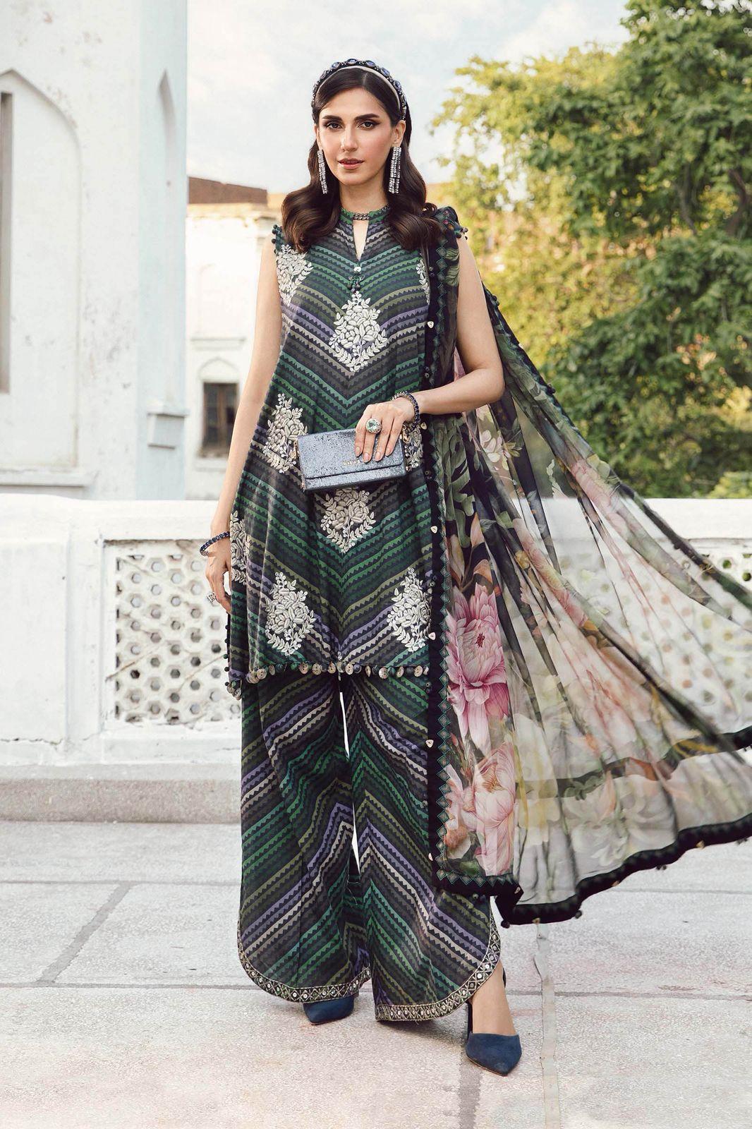 Luxury Digital Lawn With Embroidered Chiffon Dupatta